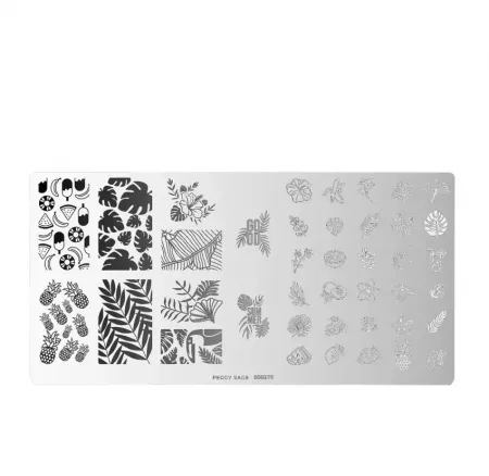 Peggy Sage, płytka do stemplowania, tropical punch