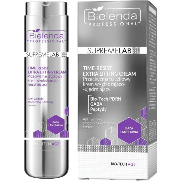 Bielenda Professional Supremelab Bio-Tech Age Time-resist, przeciwzmarszczkowy krem wygładzająco-ujędrniający, 45ml