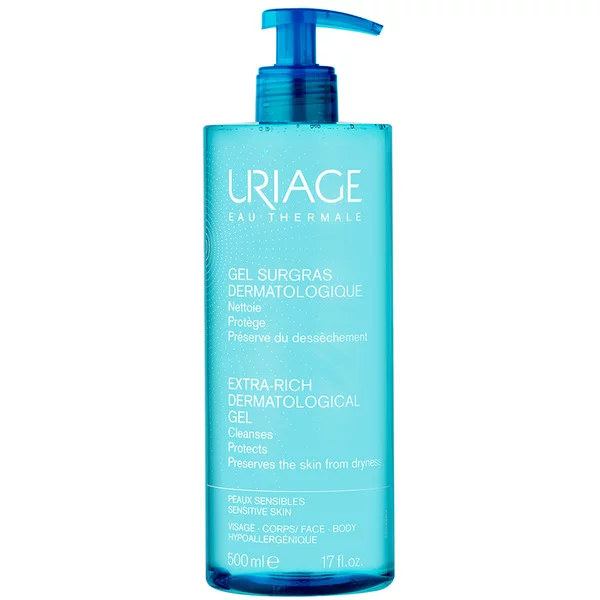 Uriage Eau Thermale Extra-Rich Dermatological Gel pieniący się żel oczyszczający 500ml