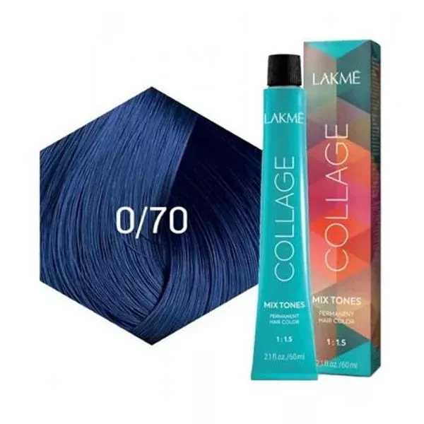 Lakme Collage Mix Tones, farba trwale kryjąca włosy, 0/70, 60ml