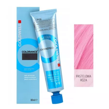 Goldwell Colorance Pastel, farba do włosów bez amoniaku, pastelowa róża, 60g