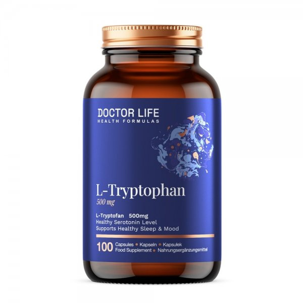 Doctor Life L-Tryptophan 500mg suplement diety 100 kapsułek