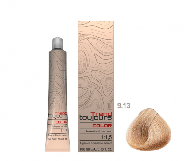 Trend Toujours Professional Color Care, farba do włosów, 9.13, 100ml
