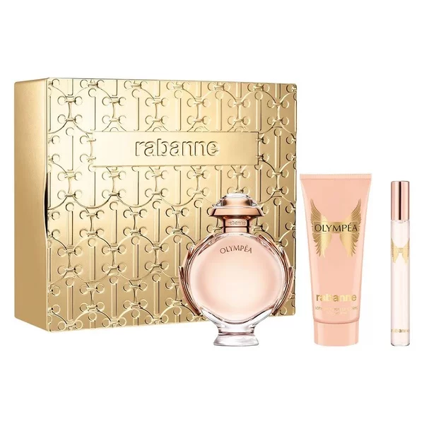 Paco Rabanne Olympea zestaw woda perfumowana spray 80ml + balsam do ciała 100ml + woda perfumowana spray 10ml (W)