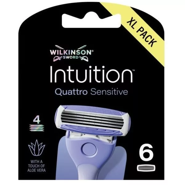 Wilkinson Intuition Quattro Sensitive wkład z 4 ostrzami 6szt