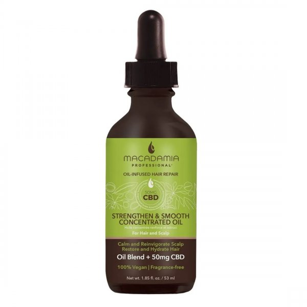 Macadamia Professional Strengthen & Smooth Concentrated Oil skoncentrowany olejek do włosów i skóry głowy 53ml