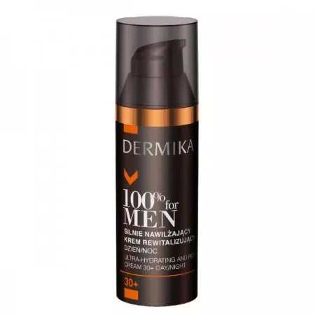 Dermika 100% For Men, silnie nawilżający krem dla mężczyzn 30+, 50ml