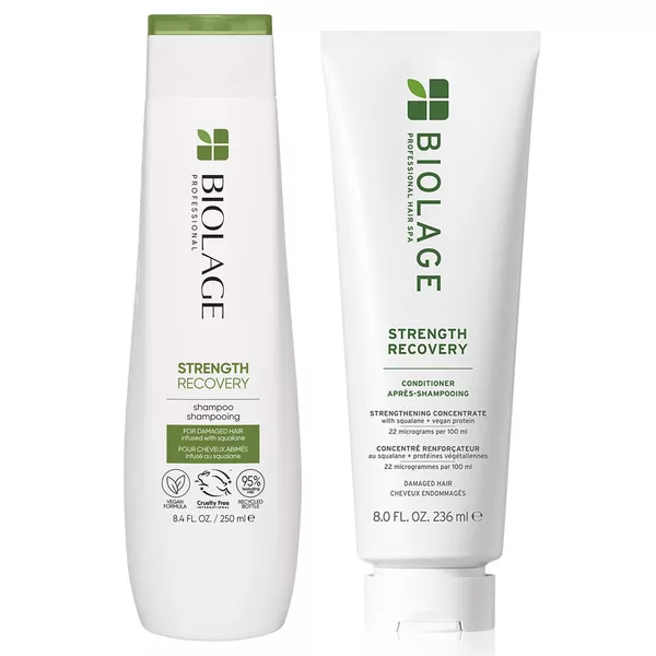 Biolage Strength Recovery, zestaw do włosów zniszczonych, szampon + odzywka