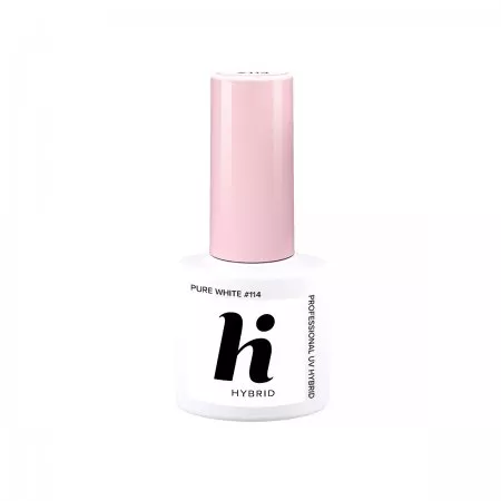 hi hybrid, lakier hybrydowy, 5ml, #114 Pure White