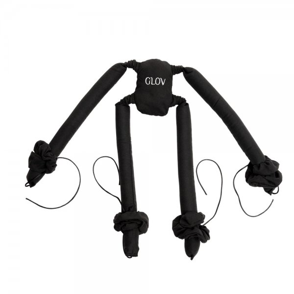 Glov CoolCurl Spider Set wałki do kręcenia włosów na zimno do włosów długiej i średniej długości Black 4szt