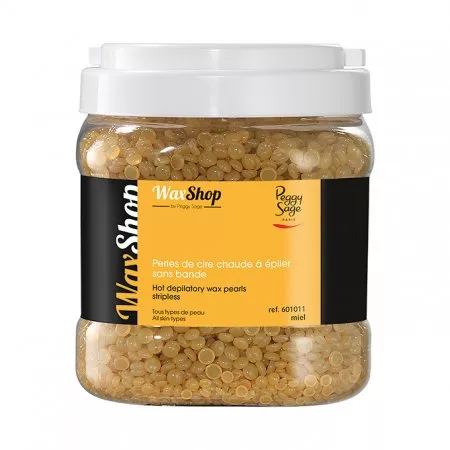 Peggy Sage, perełki wosku do depilacji na gorąco do każdego rodzaju skóry, miodowe, 1kg