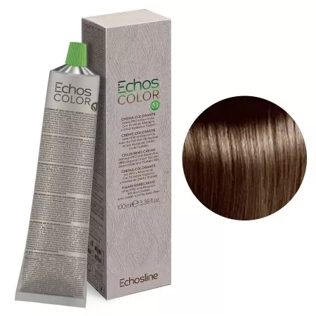 Echosline Echoscolor Cold Brown, kremowa farba do włosów, 7.7 Cold, 100ml