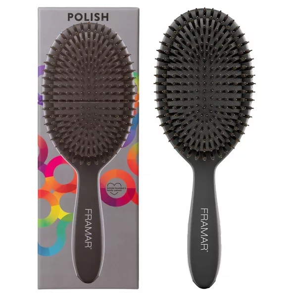 Framar Polish Brush, szczotka do włosów, czarna