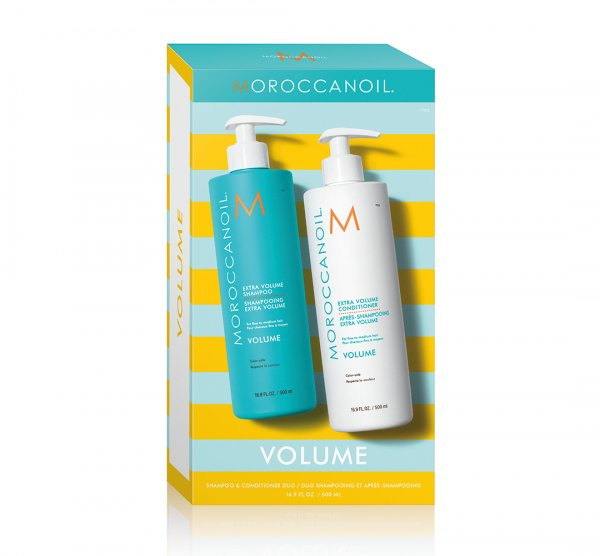 Moroccanoil Duo Pack Volume, zestaw zwiększający objętość włosów, szampon i odżywka, 2x500ml