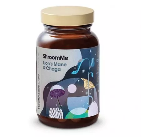 HealthLabs ShroomMe Lion's Mane & Chaga energia i poprawa koncentracji suplement diety 90 porcji