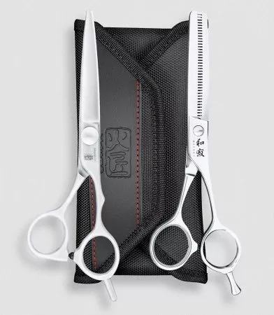 Zestaw Startowy Kasho, nożyczki 5.5" + degażówki 5.5" + etui