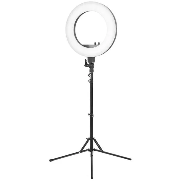 Activeshop Lampa pierścieniowa Ring light 18" 48W led czarna + statyw