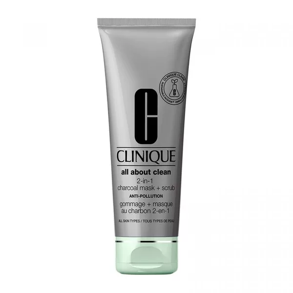 Clinique, All About Clean 2-in-1 Charcoal Mask + Scrub oczyszczająca maseczka do twarzy 100ml