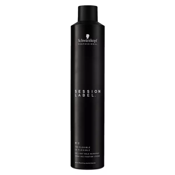 Schwarzkopf Session Label The Flexible Dry Light Hold, suchy, lekki lakier do włosów, 500ml