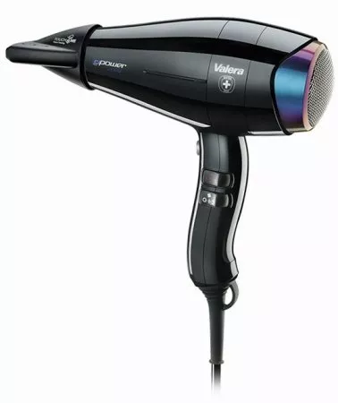 Valera e-Power 2020, suszarka do włosów, 1600W, czarna, profesjonalna, z jonizacją