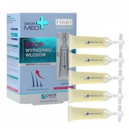 CeCe Med, zestaw kuracji w ampułce przeciw wypadaniu włosów, 5x7ml