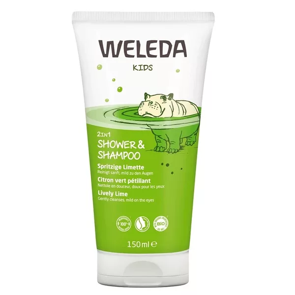 Weleda Kids 2w1 szampon i płyn do mycia ciała Lively Lime 150ml