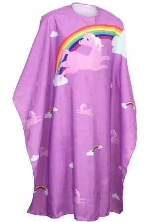 Olivia Garden, peleryna fryzjerska dla dzieci, Unicorn Pink