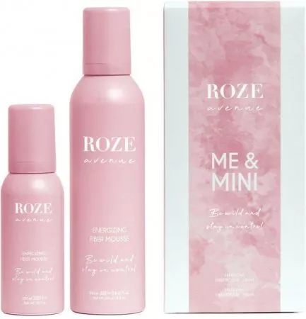 Roze Avenue Me&Mini Duo Box, zestaw pianek energetyzujących do włosów, 250ml + 100ml