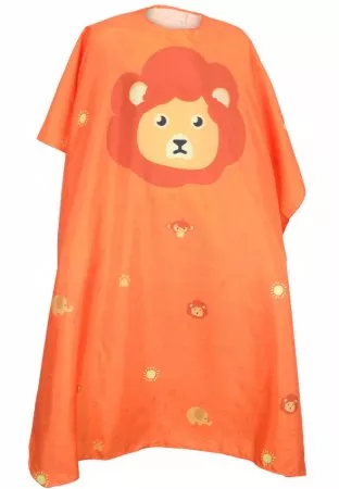 Olivia Garden, peleryna fryzjerska dla dzieci, Leo Orange