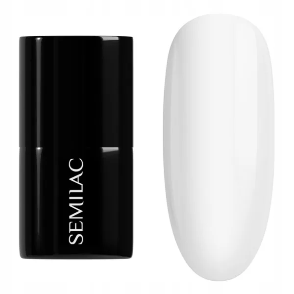 Semilac Mini, lakier hybrydowy, 001 Strong White, 3ml