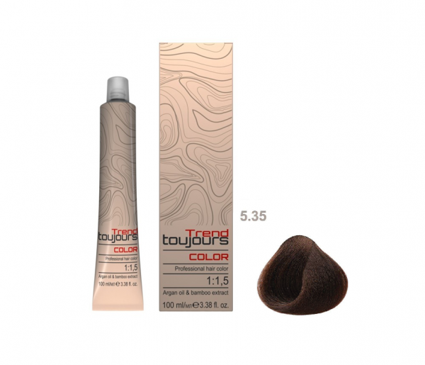 Trend Toujours Professional Color Care, farba do włosów, 5.35, 100ml