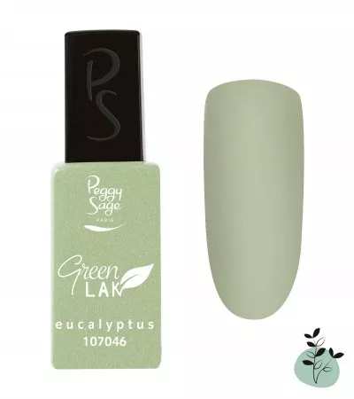 Peggy Sage Green Lak, lakier do paznokci utwardzany lampą UV/LED, 10ml, eucalyptus