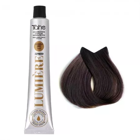 Tahe Lumiere Express, farba do włosów z keratyną i olejkiem arganowym, koloryzacja trwała, 6.47, 100ml